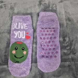 Purple Women's Non-Slip Socks